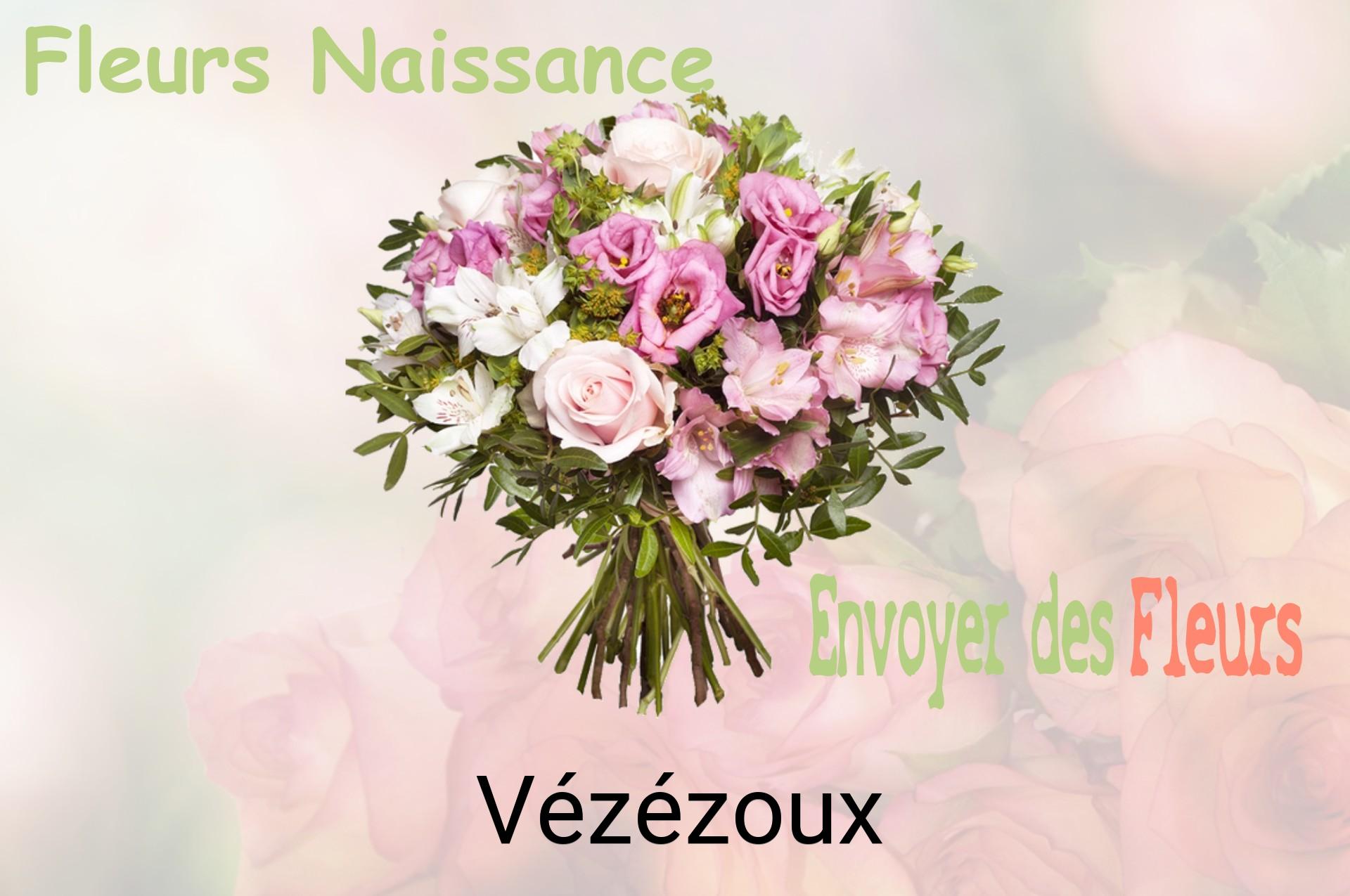 Bouquet de fleurs de naissance livré à Vézézoux